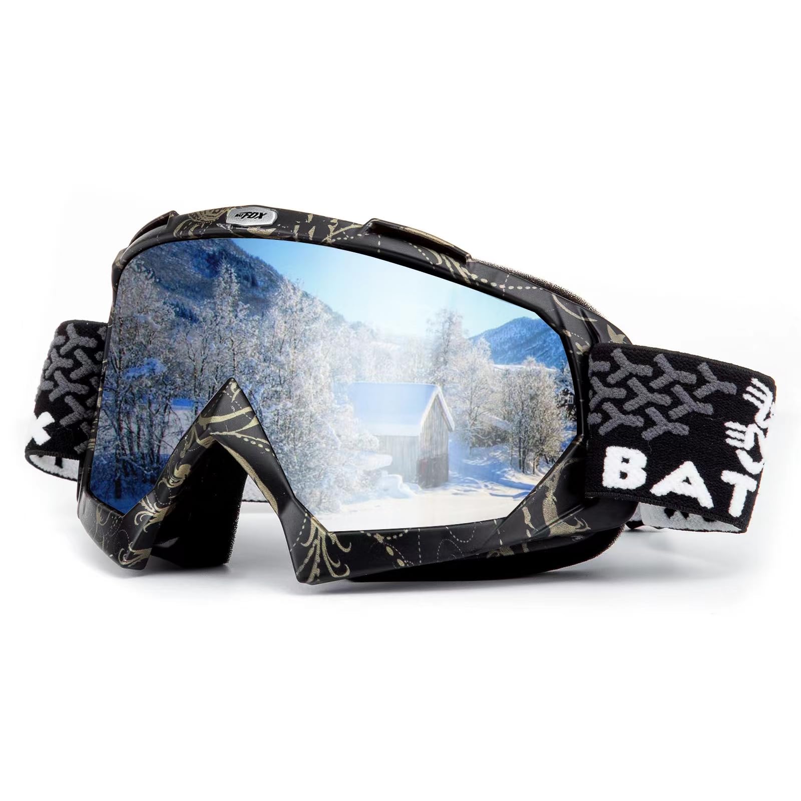 Zsling Otg Ski Goggles - Uv Protection Anti Fog Ski/Snowboard Goggles For Men Women Youth Clear Snow Goggles, Dirt Bike,Motocros